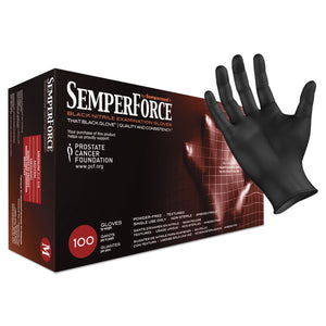 GLOVES,NITRILE,PF,MED,BK