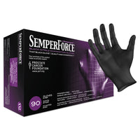 GLOVES,NITRILE,PF,XXL,BK