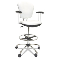 CHAIR,LAB,W/ARMS,WH