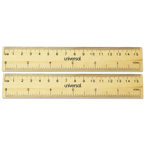 RULER,6",WOOD,2/PK