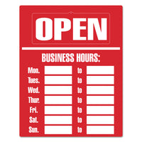 SIGN,BUSINESS HOURS,RD