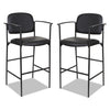 STOOL,W/ARMS,2/CT,BK