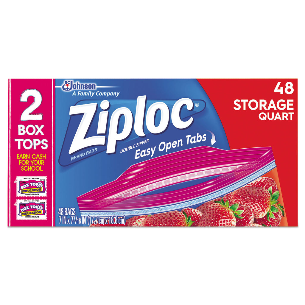 BAG,ZIPLOC,QUART,48/BX