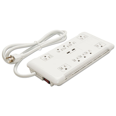 SURGE,10-OUTLET,2USB,WH