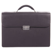 BRIEFCASE,MED,LEATHER,BR