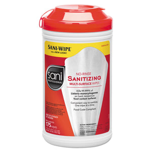 WIPES,NO RNSE SANITIZING