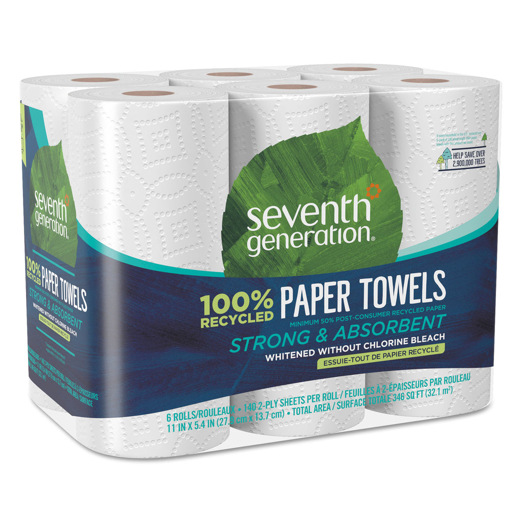 TOWEL,PAPER,RCYC,6/PK,WHT