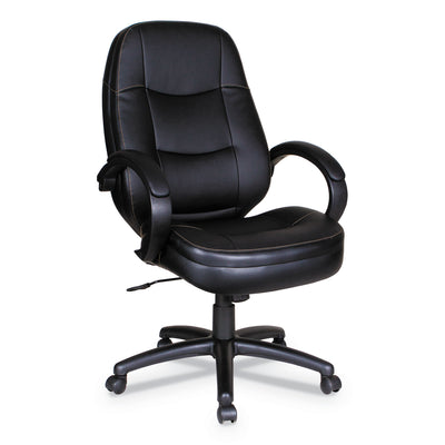 CHAIR,HBACK,LTHR,SVL/T,BK