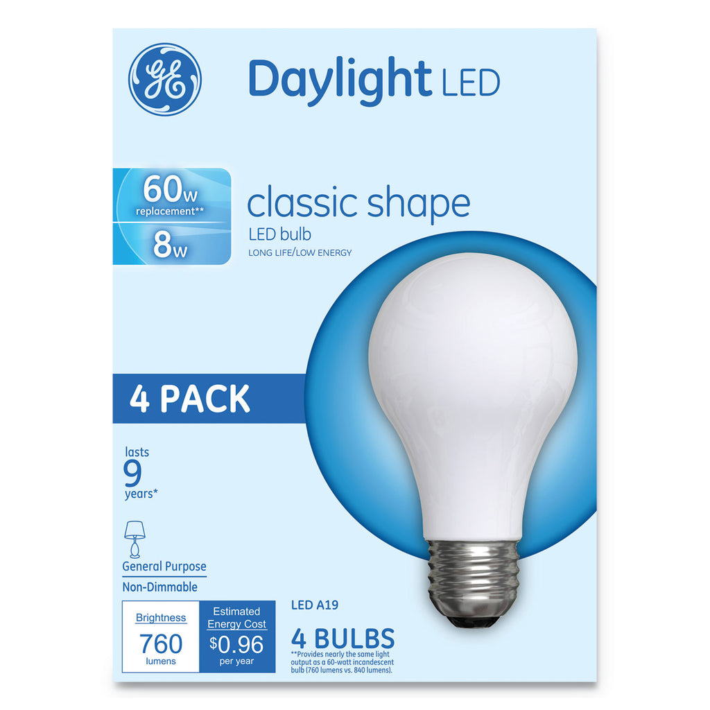 BULB,LED,DAY,8W,A19,4PK