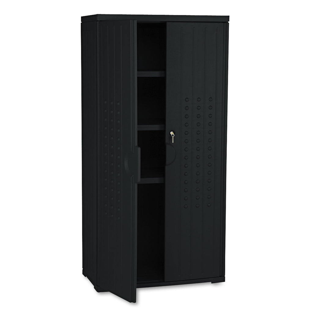 CABINET,STORAGE, 66"H,BK