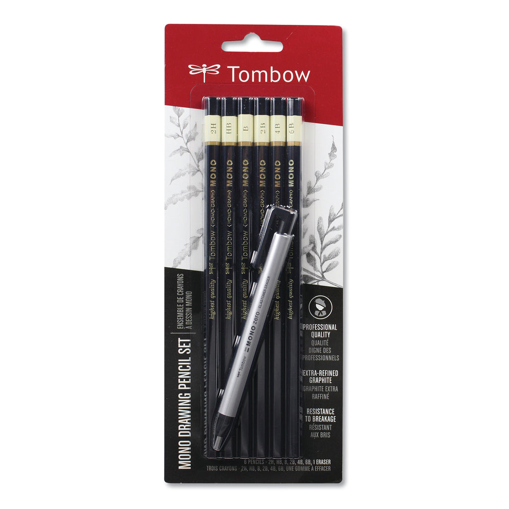 PENCIL,MONO DRAWING SET,6