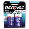 BATTERY,9V, 2/PK