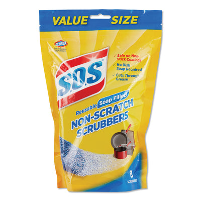 SCRUBBER,NON-SCRATCH,8/PK