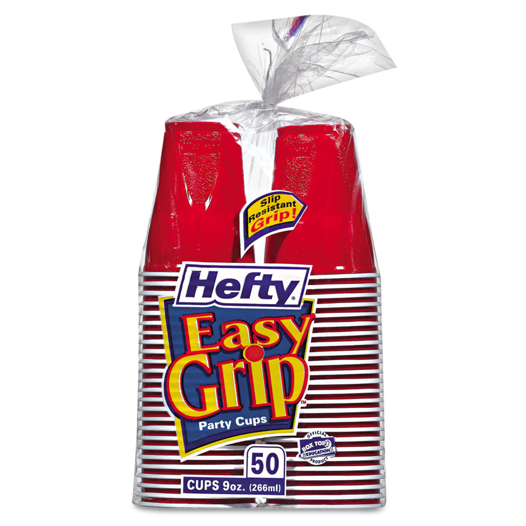 CUP,HEFTY,EZ GRIP 9OZ,RD