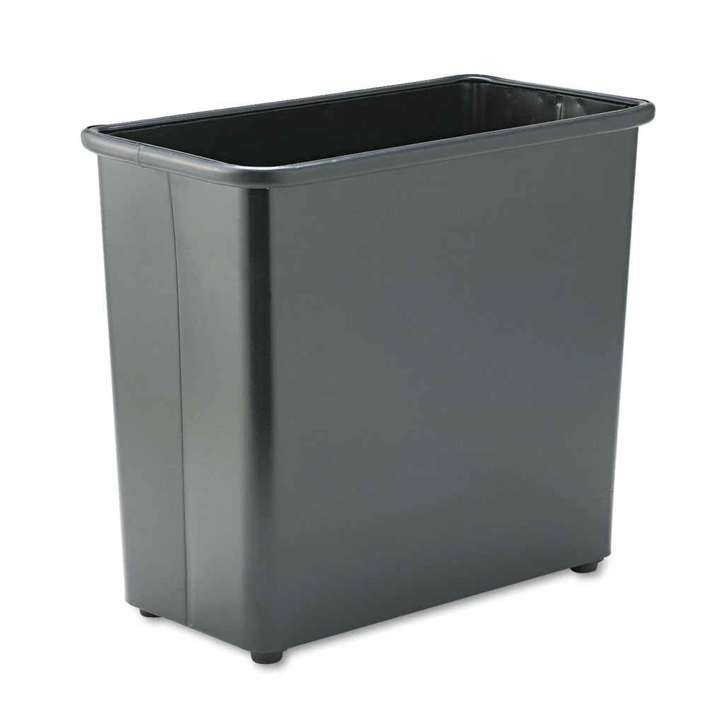 WASTEBASKET,RECT27.5QT,BK