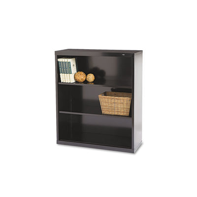 BOOKCASE,STL,3 SHF,40H,BK