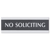 SIGN,NO SOLICTNG 3X9,BKSV